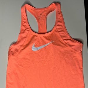 Nike Dri-fit tank in bright orange size S